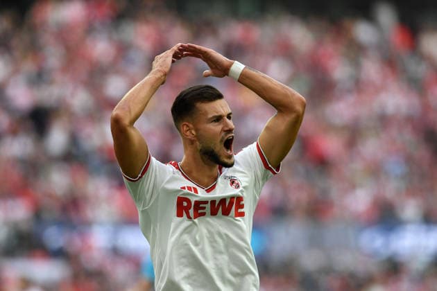 Tom Krauss Tom Krauss (1. FC Koeln) gestikuliert, gestik waehrend des Spiels der 1. Bundesliga zwischen 1. FC Koeln und SV Werder Bremen, RheinEnergieStadion am 12. September 2026 in Koeln, Deutschland. (Foto von Ralf Treese DeFodi Images) +++ Tom Krauss Tom Krauss (1. FC Koeln) gestures during the Bundesliga match between 1. FC Koeln and SV Werder Bremen at RheinEnergieStadion on September 12, 2026 in Cologne, Germany. (Photo by Ralf Treese DeFodi Images) DFB DFL REGULATIONS PROHIBIT ANY USE OF PHOTOGRAPHS AS IMAGE SEQUENCES AND OR QUASI-VIDEO. (Photo by Ralf Treese DeFodi Images) - *** Tom Krauss Tom Krauss 1. FC Köln gesturing during the Bundesliga match between 1. FC Köln and SV Werder Bremen, RheinEnergieStadion on September 12, 2026, in Cologne, Germany. Photo by Ralf Treese, DeFodi Images. Tom Krauss, 1. FC Köln, gestures during the Bundesliga match between 1. FC Köln and SV Werder Bremen at RheinEnergieStadion on September 12, 2026 in Cologne, Germany. Photo by Ralf Treese, DeFodi Images. DFB and DFL regulations prohibit any use of photographs as image sequences and or quasi-video. Photo by Ralf Treese, DeFodi Images