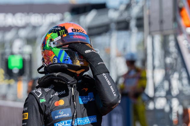 Lando Norris (McLaren Mastercard F1 Team, 01) nach dem Gewinn der Pole Position, Qualifying, Gestik, Emotionen, Mimik, Grosser Preis von Spanien, Motorsport, Formel 1, Saison 2026, 12.09.2026 Grosser Preis von Spanien, Motorsport, Formel 1, Saison 2026, 12.09.2026 Madrid *** Lando Norris, McLaren Mastercard F1 Team, 01 after winning pole position, qualifying, gestures, emotions, facial expressions, Spanish Grand Prix, motorsports, Formula 1, 2026 season, September 12, 2026 Spanish Grand Prix, Motorsports, Formula 1, 2026 Season, September 12, 2026 Madrid Copyright: xEibnerxPressefoto ChristianxLangx EP_CLG