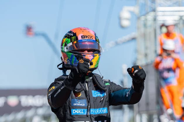Lando Norris (McLaren Mastercard F1 Team, 01) nach dem Gewinn der Pole Position, Qualifying, Gestik, Emotionen, Mimik, Grosser Preis von Spanien, Motorsport, Formel 1, Saison 2026, 12.09.2026 Grosser Preis von Spanien, Motorsport, Formel 1, Saison 2026, 12.09.2026 Madrid *** Lando Norris, McLaren Mastercard F1 Team, 01 after winning pole position, qualifying, gestures, emotions, facial expressions, Spanish Grand Prix, motorsports, Formula 1, 2026 season, September 12, 2026 Spanish Grand Prix, Motorsports, Formula 1, 2026 Season, September 12, 2026 Madrid Copyright: xEibnerxPressefoto ChristianxLangx EP_CLG