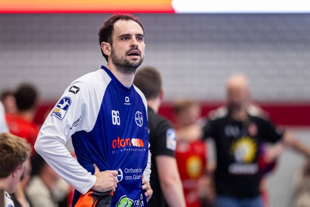 Peter Strosack, TSV Bayer Dormagen, 24, GER, TuS N Luebbecke vs. TSV Bayer Dormagen, Handball, 2nd Bundesliga, Matchday 3, 2026–2027 Season, September 12, 2026, Germany, TuS N Luebbecke vs. TSV Bayer Dormagen, Handball, 2nd Bundesliga, Matchday 3, 2026–2027 season, September 12, 2026, Luebbecke Copyright: xEibner-Pressefoto JanxRollingerx EP_JSK