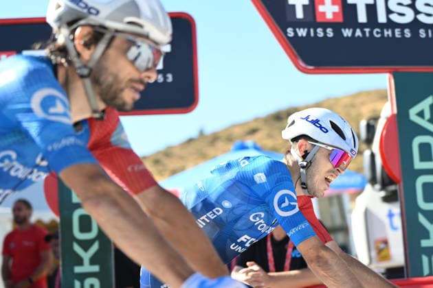 12-09-2026 Vuelta A Espana; Tappa 20 La Calahorra - Collado Del Alguacil; 2026, Groupama - Fdj United; Martin, Guillaume; Berthet, Clement; Collado Del Alguacil; 