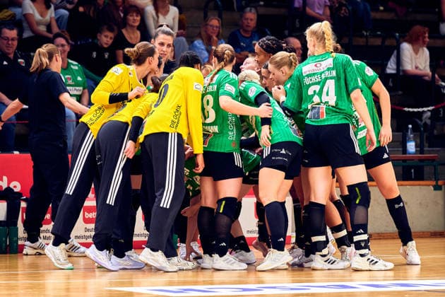 Fuechse Berlin Team Photo, GER, Women s Handball Bundesliga 2, Fuechse Berlin vs. Rostocker HC Rostock Dolphins, 2026–27 Season, Matchday 3, September 12, 2026, GER, Women s 2nd Handball Bundesliga, Fuechse Berlin vs. Rostocker HC Rostock Dolphins, 2026–27 season, Matchday 3, September 12, 2026, Berlin Copyright: xClaudiusxRauch,xEibner-Pressefotox xClaudiusxRauchx EP_CRH