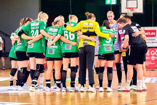 Fuechse Berlin, team photo, GER, Women s Handball Bundesliga 2, Fuechse Berlin vs. Rostocker HC Rostock Dolphins, 2026–27 season, Matchday 3, September 12, 2026, GER, Women’s 2nd Handball Bundesliga, Fuechse Berlin vs. Rostocker HC Rostock Dolphins, 2026–27 season, Matchday 3, September 12, 2026, Berlin Copyright: xClaudiusxRauch,xEibner-Pressefotox xClaudiusxRauchx EP_CRH