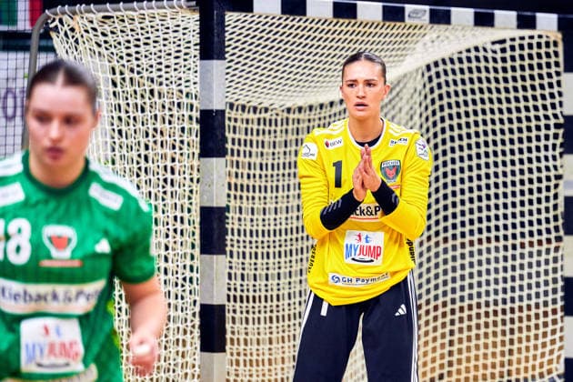 DANIQUE TROOSTER Fuechse Berlin, 01, GER, Women s Handball Bundesliga 2, Fuechse Berlin vs. Rostocker HC Rostock Dolphins, 2026–27 Season, Matchday 3, September 12, 2026, GER, Women’s Handball Bundesliga 2, Fuechse Berlin vs. Rostocker HC Rostock Dolphins, 2026–27 season, Matchday 3, September 12, 2026, Berlin Copyright: xClaudiusxRauch,xEibner-Pressefotox xClaudiusxRauchx EP_CRH