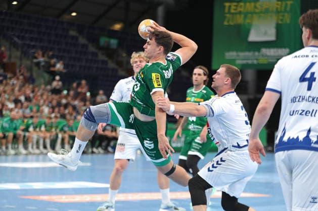 Handball, HBL2: SC DHfK Leipzig vs. VfL Lübeck Schwartau, September 12, 2026; Matej Klima 13; SC DHfK Leipzig comes out on top. Handball, 2nd Bundesliga, 2026–2027 season, Matchday 3: SC DHfK Leipzig vs. VfL Lübeck Schwartau on September 12, 2026, at the Quarterback Immobilien Arena in Leipzig Copyright: xBEAUTIFULxSPORTS JanxKaeferx