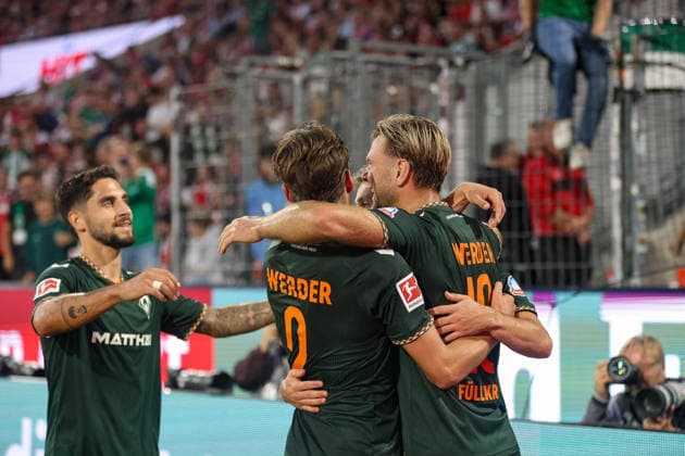 12.09.2026, GER, Fussball, Herren, Bundesliga , 1. Bundesliga, Saison 2026 2027, 1. FC Köln - SV Werder Bremen Niclas Füllkrug (SVW)Torjubel, jubelt nach seinem Treffer zum 1:1 *** September 12, 2026, Germany, Soccer, Men s, Bundesliga, 1. Bundesliga, 2026–2027 Season, 1. FC Köln vs. SV Werder Bremen, Niclas Füllkrug (SVW) celebrates his goal, which tied the score at 1–1 Copyright: xSvenxHanischx