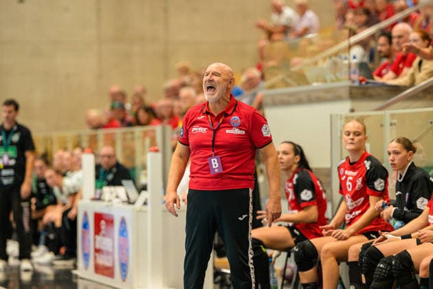 Herbert Mueller, Thueringer HC, Coach (GER), Thueringer HC vs. FRISCH AUF Göppingen, Handball, Alsco Women s Handball Bundesliga, 2026–2027 Season, Matchday 3, Saturday, 6:00 p.m., September 12, 2026, GER, Thueringer HC vs. FRISCH AUF Göppingen, Handball, Alsco Women’s Handball Bundesliga, 2026–2027 season, Matchday 3, Saturday, 6:00 p.m., September 12, 2026, Bad Langensalza Copyright: xMartinxHerbstx