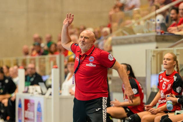 Herbert Mueller, Thueringer HC, Coach (GER), Thueringer HC vs. FRISCH AUF Göppingen, Handball, Alsco Women s Handball Bundesliga, 2026–2027 Season, Matchday 3, Saturday, 6:00 p.m., September 12, 2026, GER, Thueringer HC vs. FRISCH AUF Göppingen, Handball, Alsco Women’s Handball Bundesliga, 2026–2027 season, Matchday 3, Saturday, 6:00 p.m., September 12, 2026, Bad Langensalza Copyright: xMartinxHerbstx