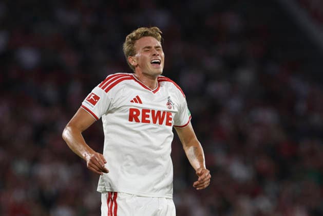 Sebastian Sebulonsen (1. FC Koeln) gestikuliert, Gestik waehrend des Spiels der 1. Bundesliga zwischen 1. FC Koeln und SV Werder Bremen, RheinEnergieStadion am 12. September 2026 in Koeln, Deutschland. (Foto von Oliver Kaelke DeFodi Images) +++ Sebastian Sebulonsen (1. FC Koeln) gestures during the Bundesliga match between 1. FC Koeln and SV Werder Bremen at RheinEnergieStadion on September 12, 2026 in Cologne, Germany. (Photo by Oliver Kaelke DeFodi Images) DFB DFL REGULATIONS PROHIBIT ANY USE OF PHOTOGRAPHS AS IMAGE SEQUENCES AND OR QUASI-VIDEO. (Photo by Oliver Kaelke DeFodi Images) - *** Sebastian Sebulonsen of 1. FC Köln gestures during the Bundesliga match between 1. FC Köln and SV Werder Bremen, RheinEnergieStadion on September 12, 2026, in Cologne, Germany. Photo by Oliver Kaelke, DeFodi Images. Sebastian Sebulonsen of 1. FC Köln gestures during the Bundesliga match between 1. FC Köln and SV Werder Bremen at RheinEnergieStadion on September 12, 2026 in Cologne, Germany. Photo by Oliver Kaelke, DeFodi Images. DFB and DFL regulations prohibit any use of photographs as image sequences and or quasi-video. Photo by Oliver Kaelke, DeFodi Images