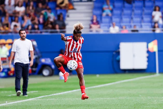 September 12, 2026, Sant Joan Despi, Barcelona, Spain: Luany Vitoria da Silva Rosa of Atletico de Madrid in action during the Spanish Women league, Liga F, football match played between FC Barcelona, Barca and Atletico de Madrid at Johan Cruyff Stadium on September 12, 2026 in Sant Joan Despi, Barcelona. Sant Joan Despi Spain - ZUMAa181 20260912_zaa_a181_216 Copyright: xJavierxBorregox