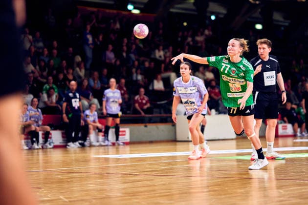 LEONI BASSINER Fuechse Berlin, 77, GER, Women s Handball Bundesliga 2, Fuechse Berlin vs. Rostocker HC Rostock Dolphins, 2026–27 season, Matchday 3, September 12, 2026, GER, Women’s Handball Bundesliga Division 2, Fuechse Berlin vs. Rostocker HC Rostock Dolphins, 2026–27 season, Matchday 3, September 12, 2026, Berlin Copyright: xClaudiusxRauch,xEibner-Pressefotox xClaudiusxRauchx EP_CRH