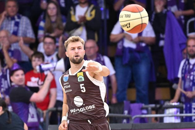 BG Göttingen vs. SYNTAINICS MBC, September 12, 2026, Göttingen Basketball BBL Cup, BG Göttingen vs. SYNTAINICS MBC, Round 1, Sparkassen Arena, Sean Flood, SYNTAINICS MBC, Göttingen, Lower Saxony, Germany
