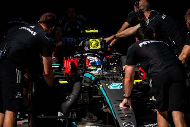 F1 - SPANISH GRAND PRIX 2026 12 KIMI ANTONELLI Andrea (ita), Mercedes AMG F1 Team W17, action during the 2026 Formula 1 Spanish Grand Prix, 14th round of the 2026 Formula One World Championship, WM, Weltmeisterschaft from September 11 to 13, 2026 on the Madring, in Madrid, Spain - MadridSpain  Copyright: xALBERTOxVIMERCATIx