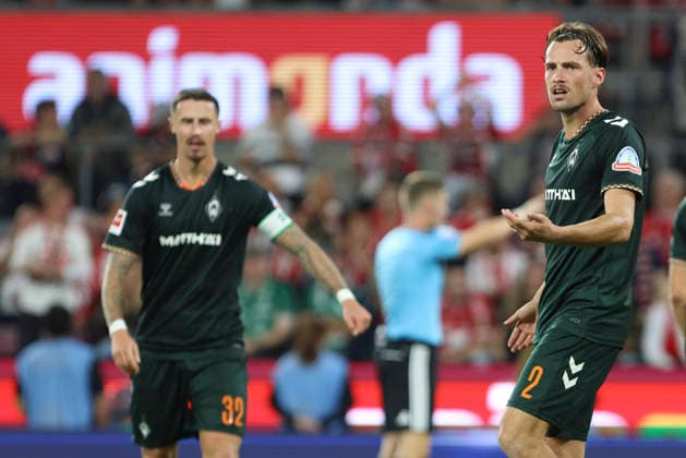 Olivier Deman (SV Werder Bremen) gestikuliert, Gestik waehrend des Spiels der 1. Bundesliga zwischen 1. FC Koeln und SV Werder Bremen, RheinEnergieStadion am 12. September 2026 in Koeln, Deutschland. (Foto von Oliver Kaelke DeFodi Images) +++ Olivier Deman (SV Werder Bremen) gestures during the Bundesliga match between 1. FC Koeln and SV Werder Bremen at RheinEnergieStadion on September 12, 2026 in Cologne, Germany. (Photo by Oliver Kaelke DeFodi Images) DFB DFL REGULATIONS PROHIBIT ANY USE OF PHOTOGRAPHS AS IMAGE SEQUENCES AND OR QUASI-VIDEO. (Photo by Oliver Kaelke DeFodi Images) - *** Olivier Deman of SV Werder Bremen gesturing during the Bundesliga 1 match between 1. FC Köln and SV Werder Bremen, RheinEnergieStadion on September 12, 2026, in Cologne, Germany. Photo by Oliver Kaelke, DeFodi Images. Olivier Deman of SV Werder Bremen gestures during the Bundesliga match between 1. FC Köln and SV Werder Bremen at RheinEnergieStadion on September 12, 2026 in Cologne, Germany. Photo by Oliver Kaelke, DeFodi Images. DFB and DFL regulations prohibit any use of photographs as image sequences and or quasi-video. Photo by Oliver Kaelke, DeFodi Images.