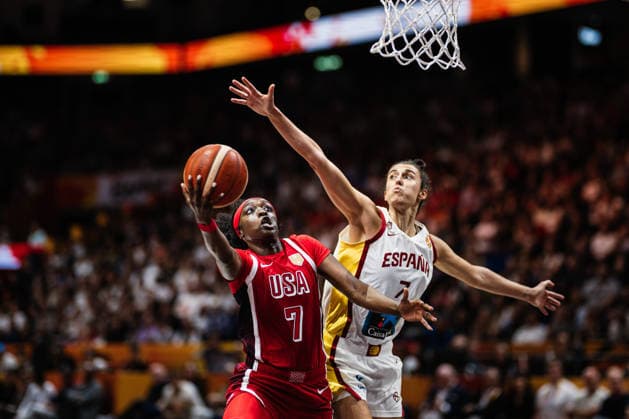 FIBA Women’s Basketball World Cup 2026: Spain vs. USA, September 12, 2026—Kahleah Copper (USA, 7) and Alba Torrens (Spain, 7)—Basketball, FIBA Women’s Basketball World Cup 2026, Final Phase, Semifinal: Spain vs. USA on September 12, 2026, at the Uber Arena, Berlin Copyright: xBEAUTIFULxSPORTS Tonhäuserx