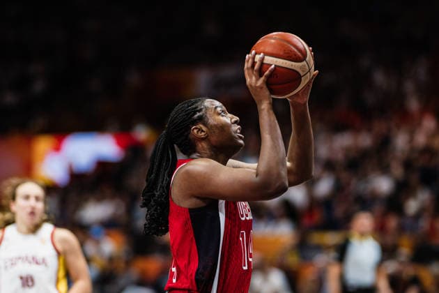 2026 FIBA Women’s Basketball World Cup: Spain vs. USA, September 12, 2026; Aliyah Boston (USA), 14; Basketball; 2026 FIBA Women’s Basketball World Cup, Final Phase, Semifinal: Spain vs. USA on September 12, 2026, at the Uber Arena, Berlin Copyright: xBEAUTIFULxSPORTS Tonhäuserx
