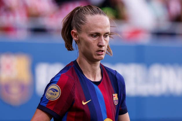 September 12, 2026, Sant Joan Despi, Barcelona, Spain: Caroline Graham of FC Barcelona, Barca looks on during the Spanish Women league, Liga F, football match played between FC Barcelona and Atletico de Madrid at Johan Cruyff Stadium on September 12, 2026 in Sant Joan Despi, Barcelona. Sant Joan Despi Spain - ZUMAa181 20260912_zaa_a181_238 Copyright: xJavierxBorregox