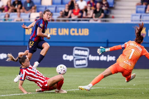 September 12, 2026, Sant Joan Despi, Barcelona, Spain: Patri Guijarro of FC Barcelona, Barca during the Spanish Women league, Liga F, football match played between FC Barcelona and Atletico de Madrid at Johan Cruyff Stadium on September 12, 2026 in Sant Joan Despi, Barcelona. Sant Joan Despi Spain - ZUMAa181 20260912_zaa_a181_240 Copyright: xJavierxBorregox