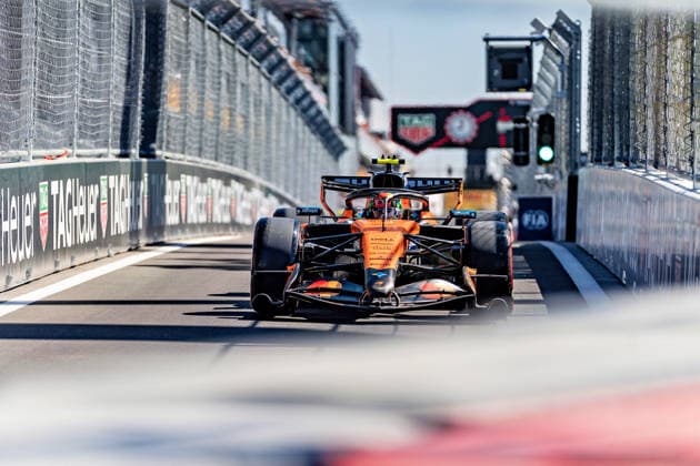 Lando Norris (McLaren Formula 1 Team, 01) im McLaren MCL38 auf dem Circuito de Madring Ausgang Pitlane, Quallifikation Grosser Preis von Spanien, Motorsport, Formel 1, Saison 2026, 12.09.2026 Grosser Preis von Spanien, Motorsport, Formel 1, Saison 2026, 12.09.2026 Madrid *** Lando Norris, McLaren Formula 1 Team, No. 01 in the McLaren MCL38 at the Circuito de Madrid, exiting the pit lane, Spanish Grand Prix qualifying, Motorsports, Formula 1, 2026 season, September 12, 2026 Spanish Grand Prix, Motorsports, Formula 1, 2026 Season, September 12, 2026 Madrid Copyright: xEibnerxPressefotox EP_CMN