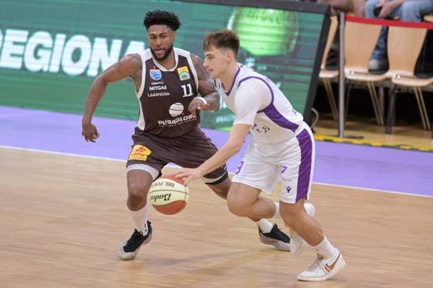 Radvilas Kneizys, BG Göttingen 9, Anthony Gaines, Syntainics MBC 11, GER, BG Göttingen vs. Syntainics MBC, Basketball BBL Cup, 1st Round, 2026–2027 Season, September 12, 2026, GER, BG Göttingen vs. Syntainics MBC, Basketball BBL Cup, Round 1, 2026–2027 Season, September 12, 2026, Göttingen Copyright: xEibner-Pressefotox xRolandxSippelx EP_RSL