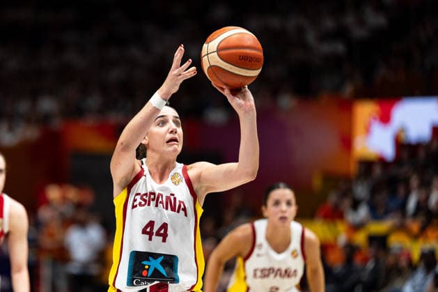 Iyana Martin of Spain, age 44, taking a free throw, Germany, Spain vs. USA, basketball, 2026 FIBA Women’s World Cup, semifinals, September 12, 2026, Germany, Spain vs. USA, basketball, 2026 FIBA Women’s World Cup, Semifinal, September 12, 2026, Berlin Copyright: xEibner-Pressefoto MaxxVincenx EP_MVN