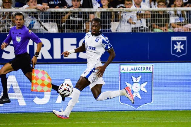 FOOTBALL : AJ Auxerre vs OGC Nice - Ligue 1 - JournÃ e 4 - 12 09 2026 Lamine Sy (AJ Auxerre) AuxerreFrance  Copyright: xBaptistexAutissierx