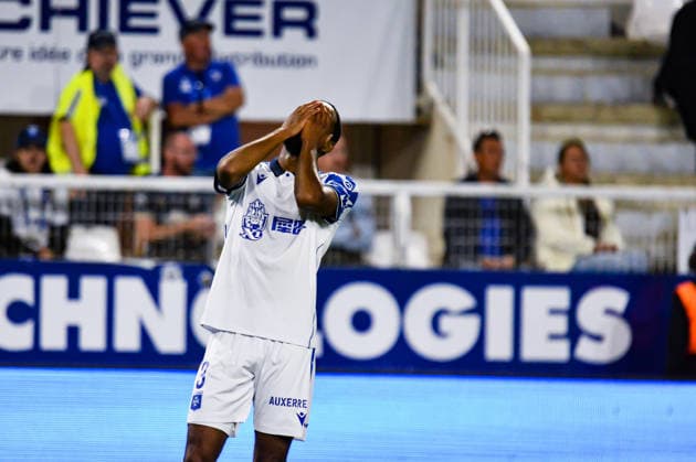 FOOTBALL : AJ Auxerre vs OGC Nice - Ligue 1 - JournÃ e 4 - 12 09 2026 Remy Labeau Lascary (AJ Auxerre) AuxerreFrance  Copyright: xBaptistexAutissierx