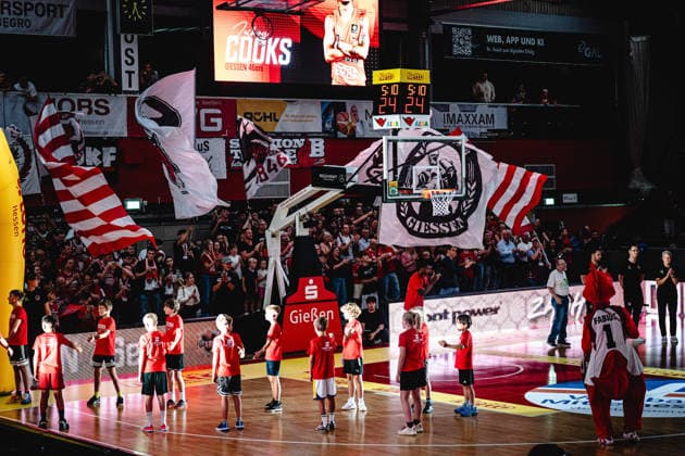 September 12, 2026, xhfmx, BBL Basketball Cup, Giessen 46ers vs. Chemnitz 99ers; Giessen 46ers take the court in Giessen