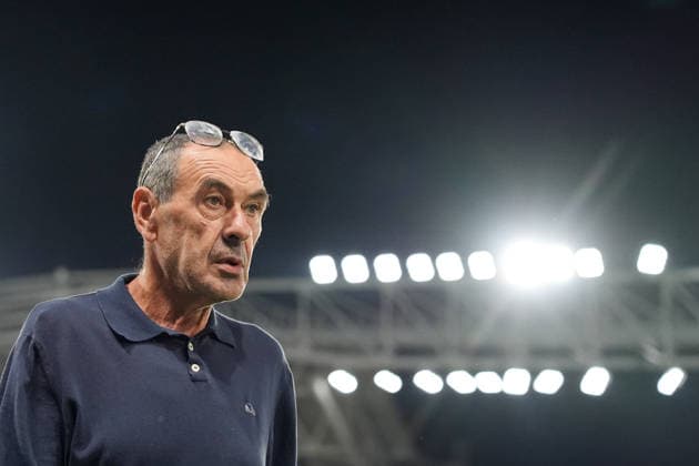 Atalanta s Head Coach Maurizio Sarri during the Serie A soccer match between Atalanta and Cagliari at New Balance Arena in Bergamo , Italy - September 12, 2026. - Soccer  Copyright: xSpada LaPressex