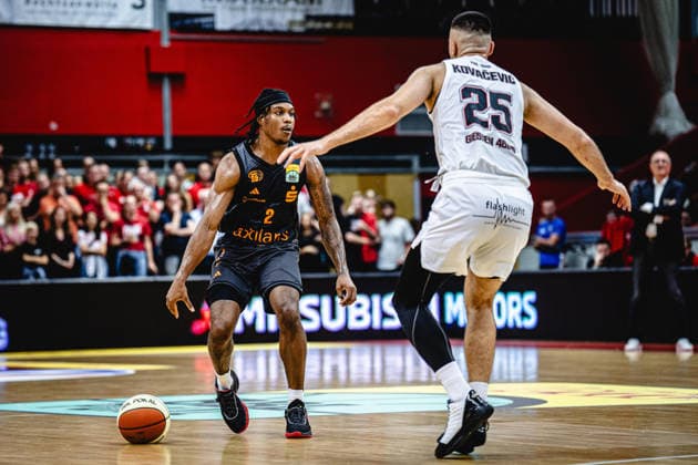 September 12, 2026, xhfmx, BBL Cup, Giessen 46ers vs. Chemnitz 99ers, Stefan Smith (Chemnitz 99ers), 2 Viktor Kovacevic (Giessen 46ers), Giessen