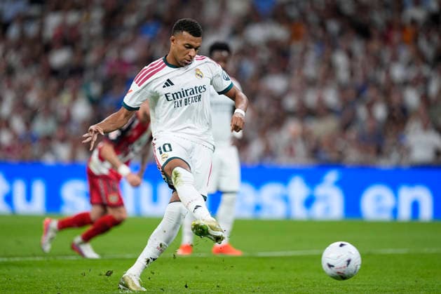 September 12, 2026, Madrid, Madrid, Spain: Kylian Mbappe of Real Madrid CF shoots a penalti for goal during the Spanish League, LaLiga EA Sports, football match played between Real Madrid and Rayo Vallecano at Bernabeu stadium on September 12, 2026, in Madrid, Spain. Real Madrid V Rayo Vallecano - LaLiga EA Sports  - ZUMAa181 20260912_zaa_a181_279 Copyright: xOscarxJ.xBarrosox