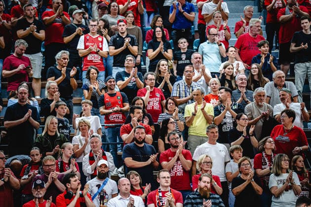 September 12, 2026, xhfmx, BBL Basketball Cup, Giessen 46ers vs. Chemnitz 99ers, Giessen crowd, Giessen