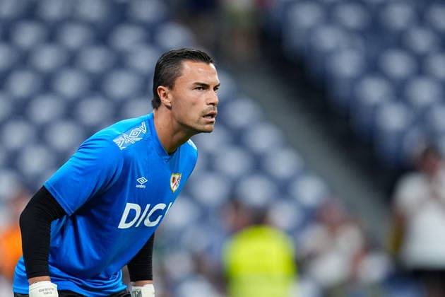 September 12, 2026, Madrid, Madrid, Spain: Emil Audero of Rayo Vallecano looks on during the Spanish League, LaLiga EA Sports, football match played between Real Madrid and Rayo Vallecano at Bernabeu stadium on September 12, 2026, in Madrid, Spain. Real Madrid V Rayo Vallecano - LaLiga EA Sports  - ZUMAa181 20260912_zaa_a181_283 Copyright: xDennisxAgyemanx