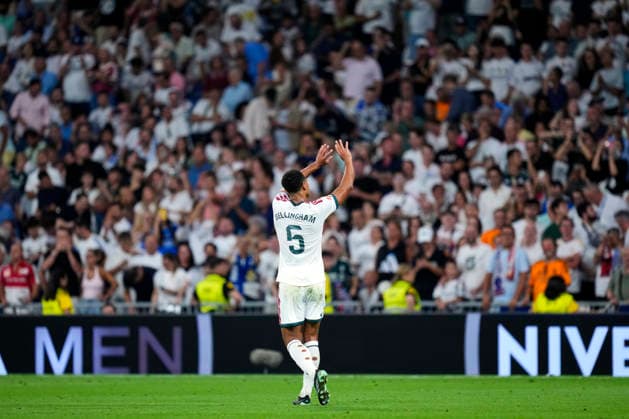 Jude Bellingham of Real Madrid CF goal during the La Liga match between Real Madrid and Rayo Vallecano, on September 12, 2026. - 12 09 2026 - Spain Madrid Madrid -  LGMx xLexPictorium LePictorium_0340639