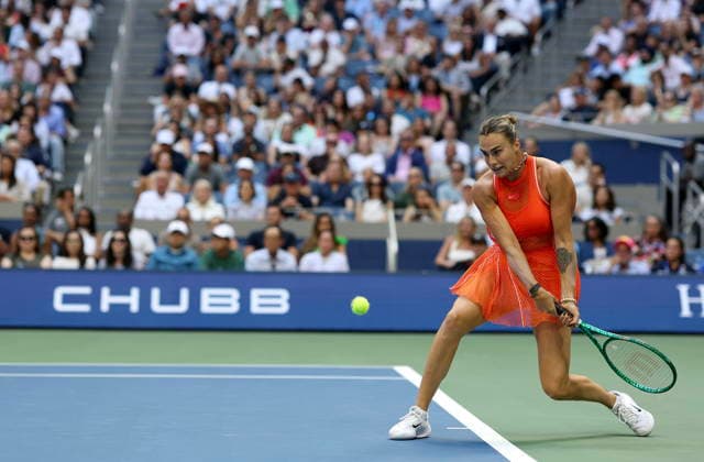 US Open tennis tournament - Day 14 Aryna Sabalenka of Belarus in action against Elena Rybakina of Kazakhstan during the Women’s Singles Finals of the US Open Tennis Championships in Flushing Meadows, New York, USA, 12 September 2026. FLUSHING MEADOWS NEW YORK United States  Copyright: xSARAHxYENESELx