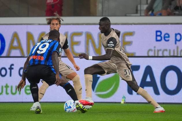 SOCCER - Serie A - Atalanta BC vs. Cagliari Calcio Photo by IPA ABACAPRESS.COM88453721 - Paul Mendy, during the Italian Serie A soccer match between Atalanta BC and Cagliari Calcio at the New Balance Arena in Bergamo on September 12, 2026. During the Atalanta BC vs. Cagliari Calcio match in the Italian Serie A in Bergamo, Italy, on September 12, 2026 Bergamo Italy  Copyright: xIPAxSport ABACAx