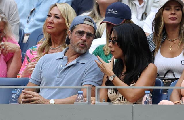 US Open tennis tournament - Day 14 US actor Brad Pitt (L) and girlfriend Ines de Ramon attend the Women’s Singles Finals of the US Open Tennis Championships in Flushing Meadows, New York, USA, 12 September 2026. FLUSHING MEADOWS NEW YORK United States  Copyright: xSARAHxYENESELx