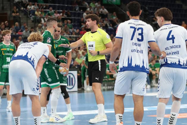 Handball, HBL2: SC DHfK Leipzig vs. VfL Lübeck Schwartau, September 12, 2026; Referee: Jonas Zollitsch; Handball, 2nd Bundesliga, 2026–2027 season, Matchday 3: SC DHfK Leipzig vs. VfL Lübeck Schwartau on September 12, 2026, at the Quarterback Immobilien Arena in Leipzig Copyright: xBEAUTIFULxSPORTS JanxKaeferx