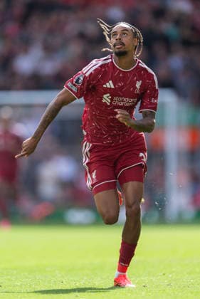 Liverpool v Fulham - Premier League 2026 27 LIVERPOOL, ENGLAND - SEPTEMBER 12: Bradley Barcola of Liverpool in action during the Premier League 2026 27 match between Liverpool FC and Fulham at Anfield on September 12, 2026 in Liverpool, England. ***Local Caption*** Bradley Barcola Liverpool Anfield England United Kingdom Copyright: xVisionhausx 776515686
