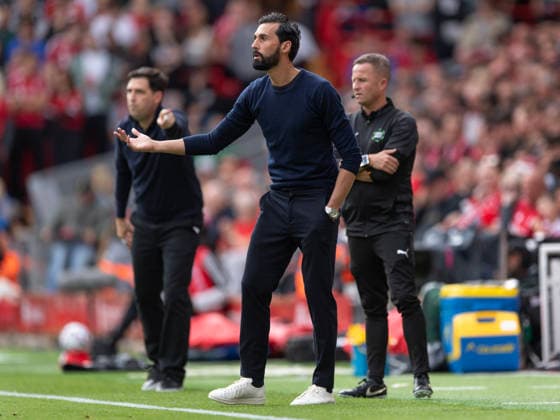 Liverpool v Fulham - Premier League 2026 27 LIVERPOOL, ENGLAND - SEPTEMBER 12: Alvaro Arbeloa, Manager of Fulham and Andoni Iraola, Manager of Liverpool, during the Premier League 2026 27 match between Liverpool FC and Fulham at Anfield on September 12, 2026 in Liverpool, England. ***Local Caption*** Alvaro Arbeloa; Andoni Iraola Liverpool Anfield England United Kingdom Copyright: xVisionhausx 776515686