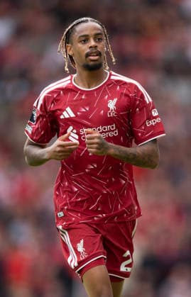 Liverpool v Fulham - Premier League 2026 27 LIVERPOOL, ENGLAND - SEPTEMBER 12: Bradley Barcola of Liverpool in action during the Premier League 2026 27 match between Liverpool FC and Fulham at Anfield on September 12, 2026 in Liverpool, England. ***Local Caption*** Bradley Barcola Liverpool Anfield England United Kingdom Copyright: xVisionhausx 776515686