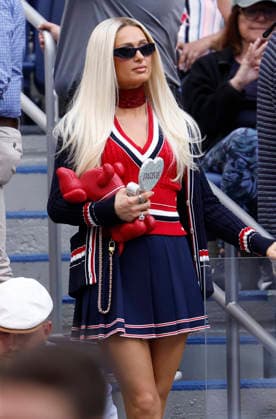 Paris Hilton watches the Women s Finals match in Arthur Ashe Stadium at the 2026 US Open Tennis Championship at the USTA Billie Jean King National Tennis Center in New York City on Saturday, September 12, 2026.  NYP20260912614 JOHNxANGELILLO