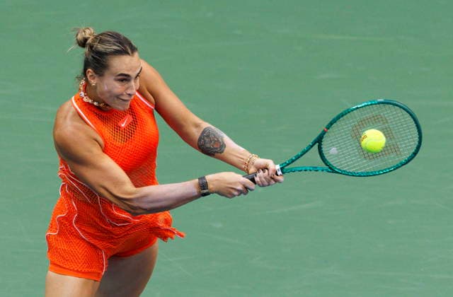 US Open tennis tournament - Day 14 Aryna Sabalenka of Belarus in action against Elena Rybakina of Kazakhstan during the Women s Singles Finals of the US Open Tennis Championships in Flushing Meadows, New York, USA, 12 September 2026. FLUSHING MEADOWS NEW YORK United States  Copyright: xBRIANxHIRSCHFELDx