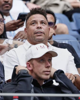 US Open Feature: Soccer Legend Ronaldo in Aryna Sabalenka s Player Box at the 2026 US Open Grand Slam, Billie Jean King Tennis Center, New York, New York, USA, September 12, 2026 Copyright: xJuergenxHasenkopfx