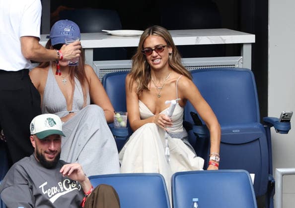 September 12, 2026, New York City, New York, USA: JESSICA ALBA of USA and her boyfriend DANNY RAMIREZ of USA during the womenÃ¢â‚¬â ¢s final of US Open E. Rybakina of Kazakhstan - A. Sabalenka. New York, USA. New York City USA - ZUMAc278 20260912_zsp_c278_016 Copyright: xMarcinxCholewinskix