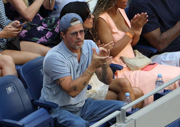 September 12, 2026, New York City, New York, USA: BRAD PITT and his girlfriend INES DE RAMON of USA during the womenÃ¢â‚¬â ¢s final of US Open E. Rybakina of Kazakhstan - A. Sabalenka. New York, USA. New York City USA - ZUMAc278 20260912_zsp_c278_006 Copyright: xMarcinxCholewinskix
