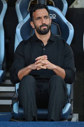 Soccer, Serie A match , Lazio v Milan Milan coach Ruben Amorim reacts during the Serie A match between Lazio v Milan at Olympic stadium. Rome (Italy), September 12h, 2026 Imago-Images Emmefoto Copyright: xImago-Images Emmefotox