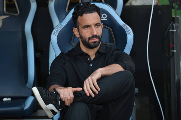 Soccer, Serie A match , Lazio v Milan Milan coach Ruben Amorim reacts during the Serie A match between Lazio v Milan at Olympic stadium. Rome (Italy), September 12h, 2026 Imago-Images Emmefoto Copyright: xImago-Images Emmefotox