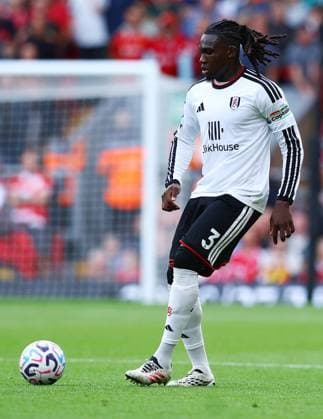 Calvin Bassey of Fulham Liverpool v Fulham, Premier League, Football, Football, Anfield, Liverpool, UK - 12 Sep 2026Liverpool Anfield United Kingdom EDITORIAL USE ONLY No use with unauthorised audio, video, data, fixture lists, club league logos or live services. Online in-match use limited to 120 images, no video emulation. No use in betting, games or single club league player publications.  Copyright: xMattxWest Shutterstockx 17144551ey