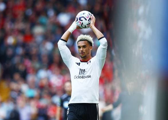 Antonee Robinson of Fulham Liverpool v Fulham, Premier League, Football, Football, Anfield, Liverpool, UK - 12 Sep 2026Liverpool Anfield United Kingdom EDITORIAL USE ONLY No use with unauthorised audio, video, data, fixture lists, club league logos or live services. Online in-match use limited to 120 images, no video emulation. No use in betting, games or single club league player publications.  Copyright: xMattxWest Shutterstockx 17144551fa